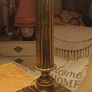 Huge Antique Heavy Brass Lamp Image 2