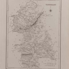 Tipperary 1837 Antique Map Including Baronies