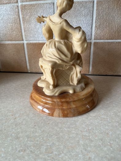 Vintage Midcentury Lady playing a Mandilin