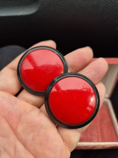 Vintage Red Earrings