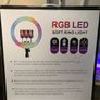 14 Inch RGB Ring Light w Remote and 3 Phone Holders + music sinc Image 7