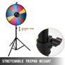 61 cm Color Prize Wheel Tripod Floor Stand Color Prize Wheel 14 Slots Dry Ease Fortune Spinner Fortune Spinning Game Image 4