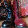 Dr Martens 1914 Boots Black & Oxblood Image 2