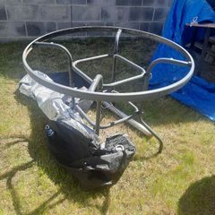 metal table and chair