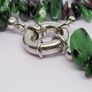 Ruby Zoisite Necklace (Size - 20) in Rhodium Pure Yellow Brass 300.00 ct. Image 5