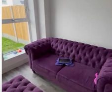 purple chesterfield sofa