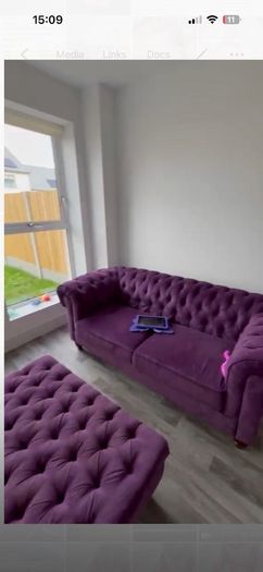 purple chesterfield sofa