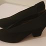 Cefalu Ladies Brumabe Black Suede Leather Shoe UK2 EU35 New With Box CAN POST Image 2