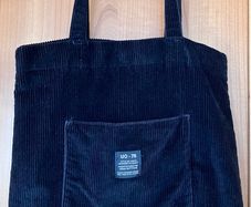 Ladies Black Corduroy Tote Bag by Urban Outfitters