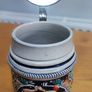 German Beer Stein Pewter Lid Vintage Made in Germany Image 6