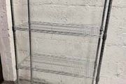 HEAVY DUTY Chrome Wire 4 Tier Shelving Unit 120 x 40 x 150 Cm (Brand New in Box)