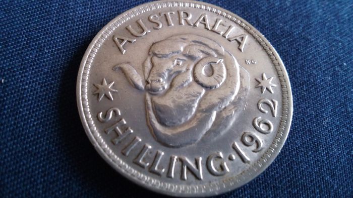 1962 Australian Silver Shilling.