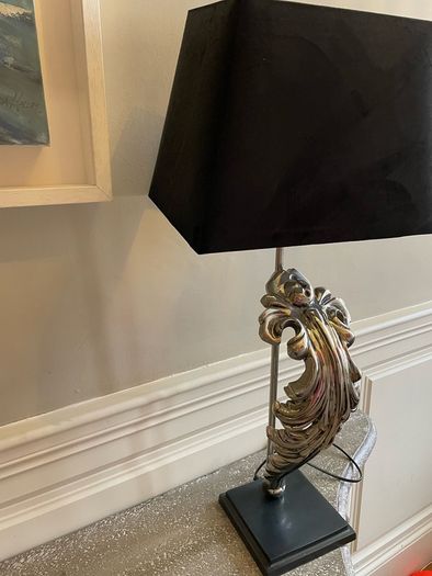 Eichholtz Beau Site Table Lamp in nickel finish