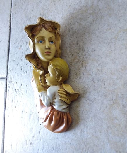 Mother Mary and Child Wall Plaque