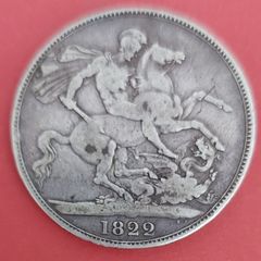 England  1822 George 4th Silver Crown Very Fine condition