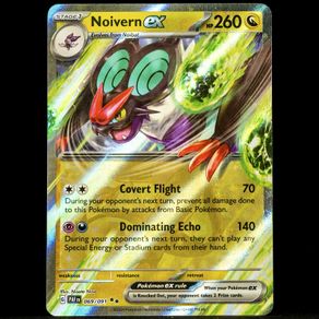Noivern EX 069/091 Half Art Double Holo Rare Scarlet and Violet Paldean Fates Pokemon Card
