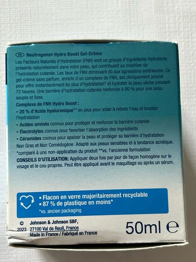 Neutrogena Hydro Boost Gel Cream with Hyaluronic Acid, Amino Acids, Electrolytes & Ceramides