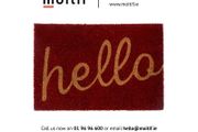 Hello Doormat - Red