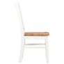 Dining Chairs 2 pcs White Solid Oak Wood Image 3