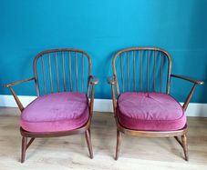 Mid Century Vintage Retro Ercol Easy Chairs model 334