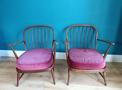Mid Century Vintage Retro Ercol Easy Chairs model 334