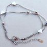 Vintage Sterling Silver 925 Cute Double Heart Charm Bracelet 4,30g Image 7