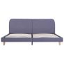 Bed Frame Light Grey Fabric 150x200 cm Image 3