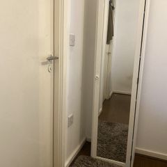 IKEA SILVERAN High Cabinet with Mirror Door