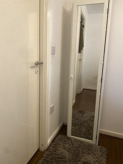 IKEA SILVERAN High Cabinet with Mirror Door