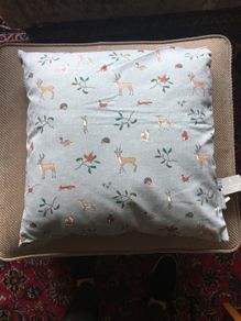 NEW gorgeous Christmas woodland cushion by Sophie Allport