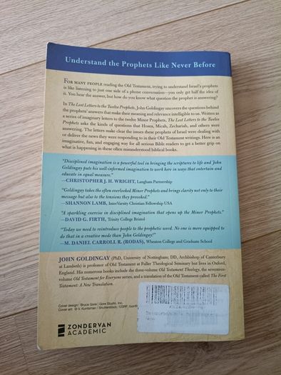 The lost letters to the twelve prophets 2022 by John Goldengay in good condition with some signs of wear and some writing on the inside page FREE STANDARD POSTAGE INCLUDED