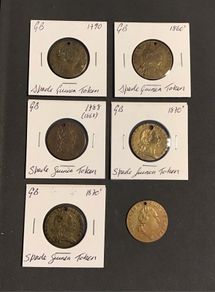 Great Britain Geo III Spade Guinea Tokens