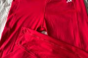 Black and red adidas leggings