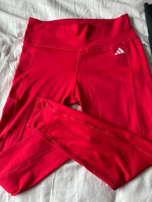 Black and red adidas leggings