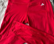 Black and red adidas leggings
