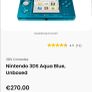 3ds aqua blue console Image 6