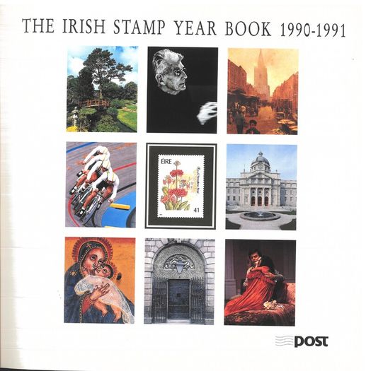 1989/90 Ireland The Irish Stamp Year Book with 48 images of contents