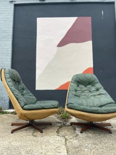 lounge chairs mid century modern vintage retro eames Danish teak