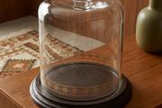 Mid Century Hand Blown Glass Cloche on Plynth