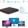 External CD Drive, USB 3.0 Portable CD/DVD +/-RW Drive Slim DVD/CD ROM Rewriter Burner for Laptop Desktop PC Windows and Linux OS Apple Mac Macbook Pro Image 5