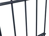 2D Garden Fence Panels 2.008x1.03 m 4 m (Total Length) Grey