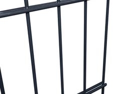 2D Garden Fence Panels 2.008x1.03 m 4 m (Total Length) Grey