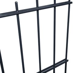 2D Garden Fence Panels 2.008x1.03 m 4 m (Total Length) Grey
