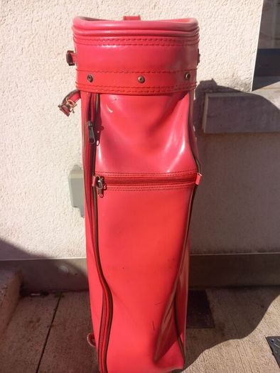 A selection of golf bags