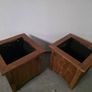 New 2 wooden planters 40cm x40 cm H 40 cm Image 4