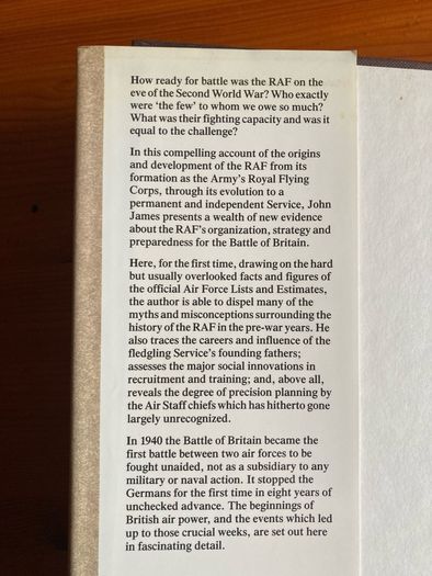 War book:'The Paladins.A Social History Of The RAF Up To The Outbreak Of World War II'