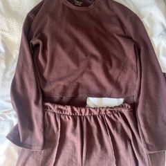 Brown top and trousers