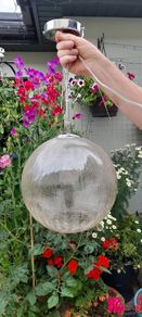 crackle glass light pendant