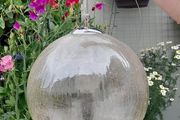 crackle glass light pendant