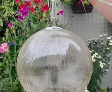 crackle glass light pendant
